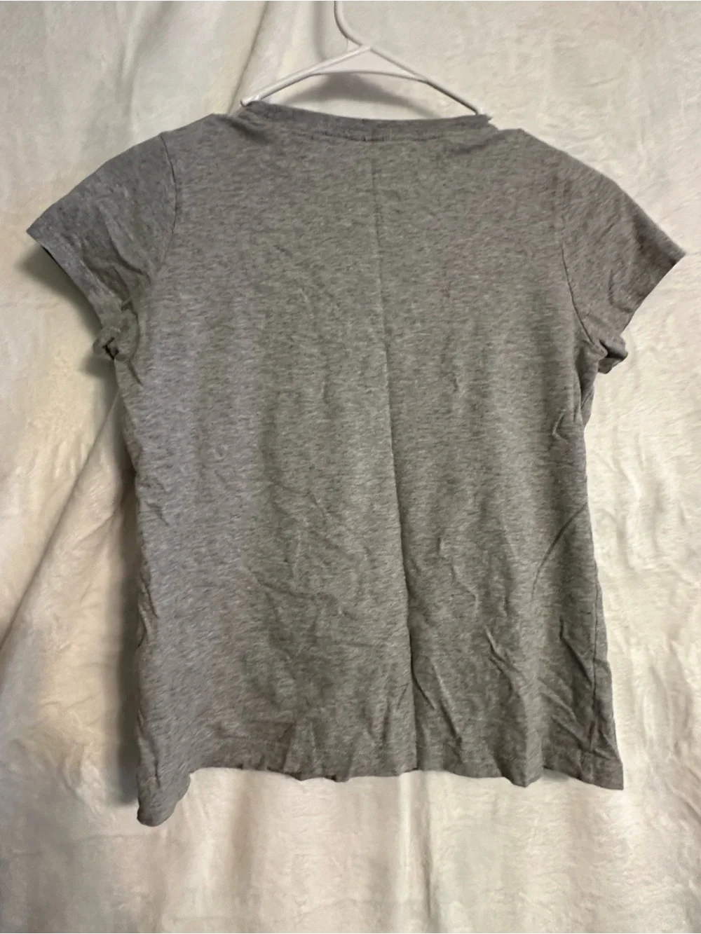 Nike girls  Gray Floral Swoosh Crewneck Tee